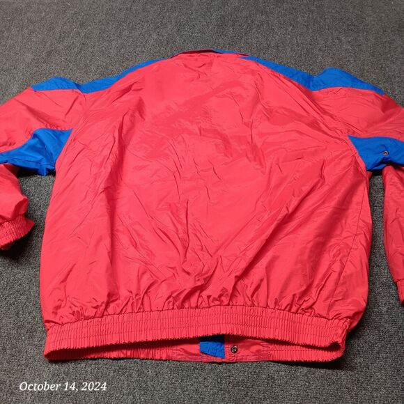 Vintage Old Wisconsin Sausage Windbreaker Jacket Men XL‎ Red Blue Sierra Sport - Picture 8 of 9